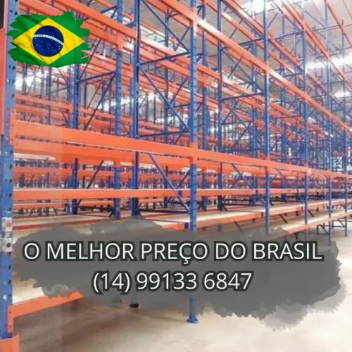 Porta palete estruturado para armazenagem