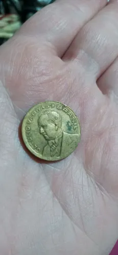 Moeda Antiga 50 Centavos de 1945 Getúlio Vargas