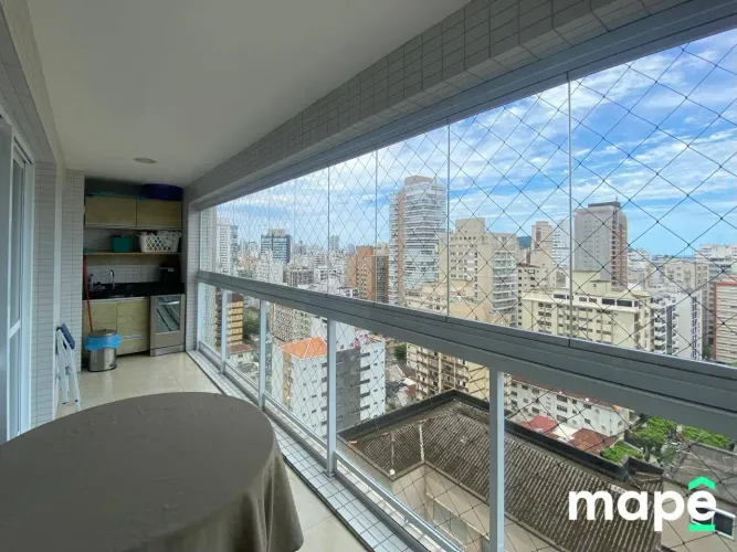 Apartamento com 2 dormitórios para alugar, 80 m² por R$ 7.000,00/mês - Gonzaga - Santos/SP