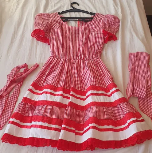 Vendo vestido xadrez de festa junina 