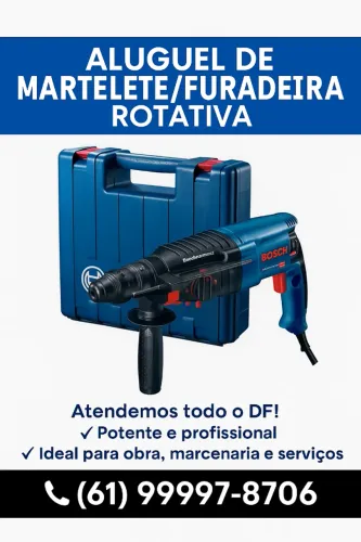 Aluguel de Furadeira Martelete - Potência para Qualquer Obra!