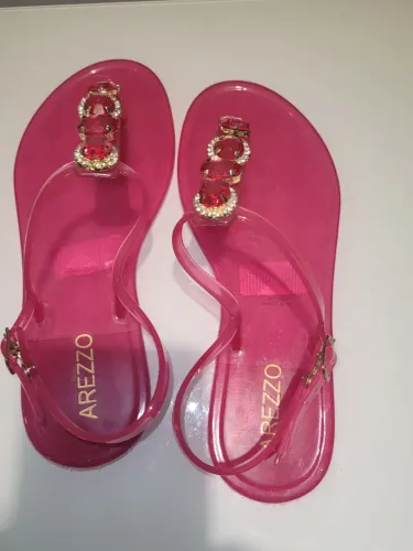 Sandália Feminina rosa - 33 - nova