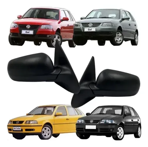 Retrovisor Gol  G3 G4 2portas 1999 em diante fixo preto