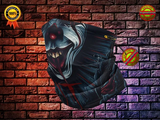 Máscara tubular IT - A Coisa, pesonalizada por sublimação profissional leia a descrição.