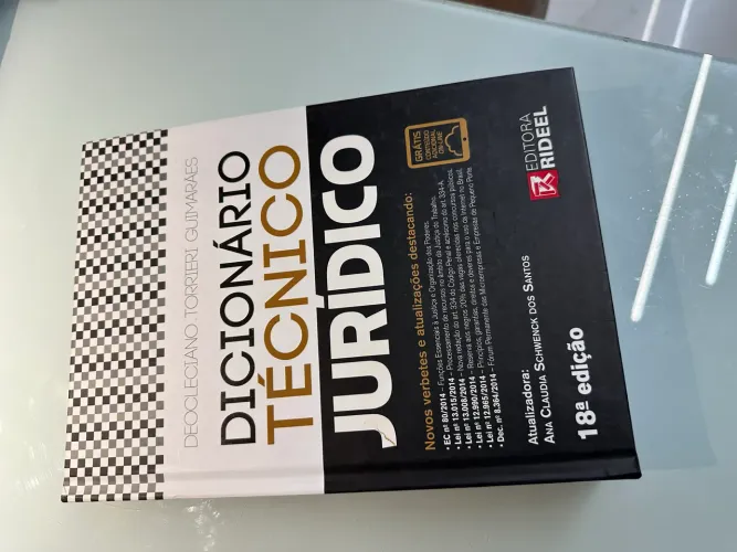 Livro: DICIONÁRIO TÉCNICO JURÍDICO.