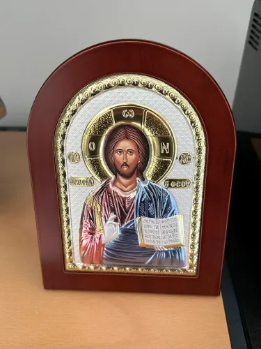 Ícone grego de Cristo Pantocrator (Prince Silver Icons)