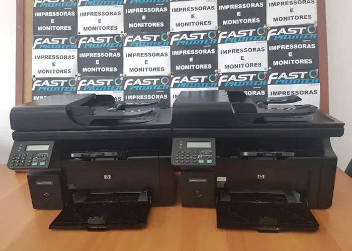Impressora Multifuncional HP LaserJet Pro M1212 MFP laser econômica usb  e rede  