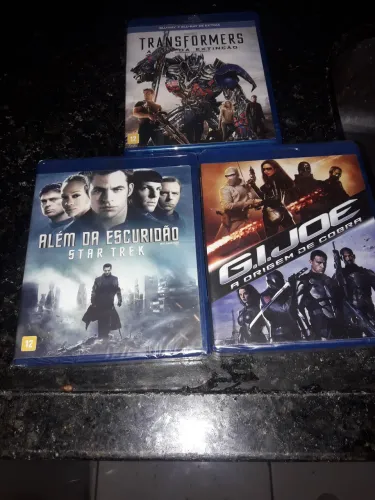 Blu-rays Transformers, Star Trek e G.I. Joe
