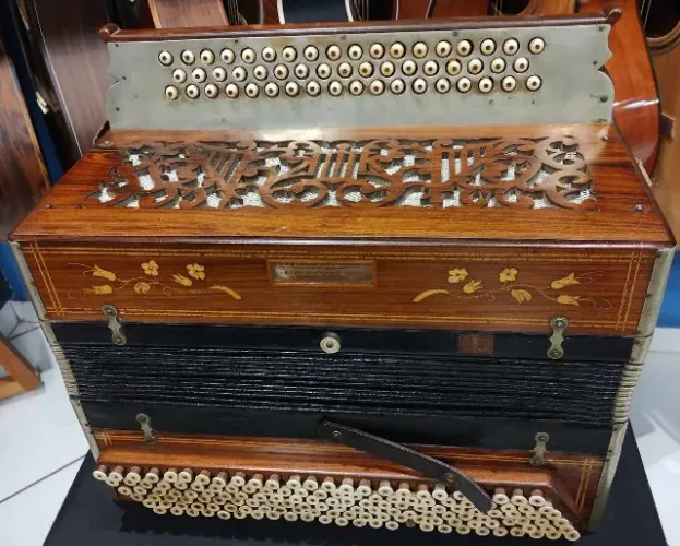 Acordeon Botoneira Scarpelli usado Mixer Instrumentos Musicais