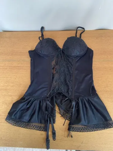 Corset de renda preto