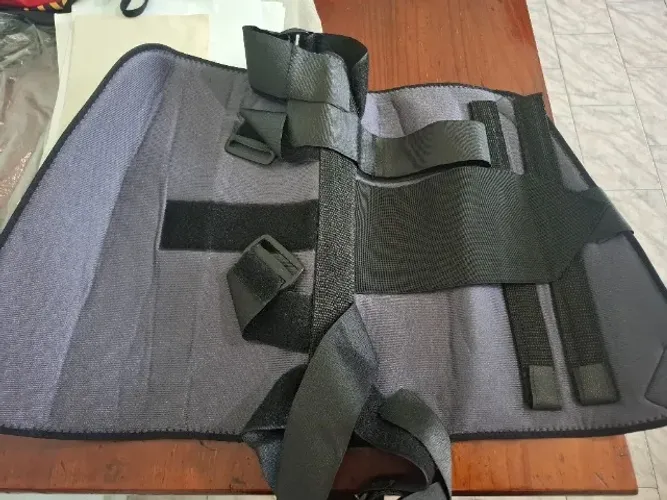 ORTESE IMOBILIZADOR DE COXA E PERNA 70CM ARTROSE ARTRITE TALA PRETO