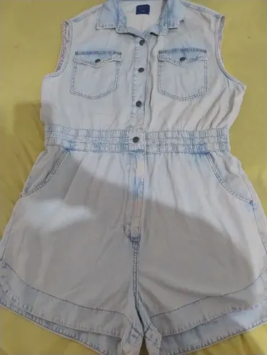 Macaquinho jeans Renner plus
