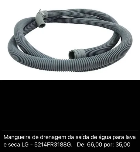 Mangueira máquina lava e seca LG