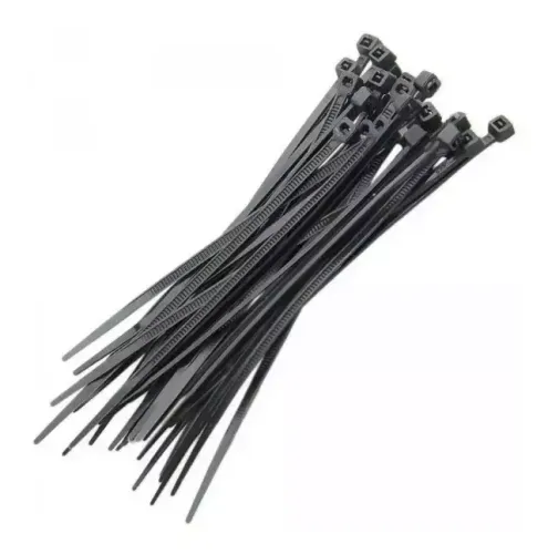 Kit 100 Abraçadeiras Nylon 3,6mm X 100mm Preta MbTools GB59086 - WZetta