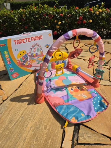 Tapete Piano Infantil Interativo com Brinquedos