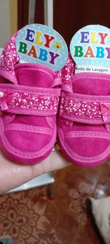 Sapatinhos de bebê ELY BABY Rosa