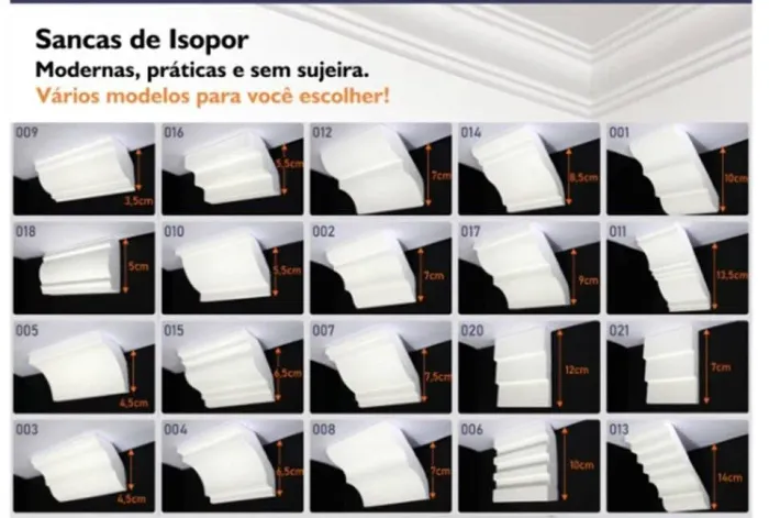 Roda teto isopor