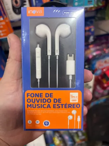 Fone de Ouvido Estéreo Tipo-C