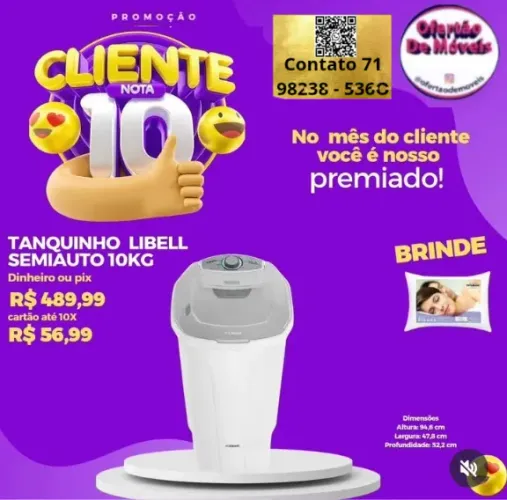 Tanquinho Libel /Entrega Grátis /Contato 71 9 82 38 mais 5360 /Diversos Modelos