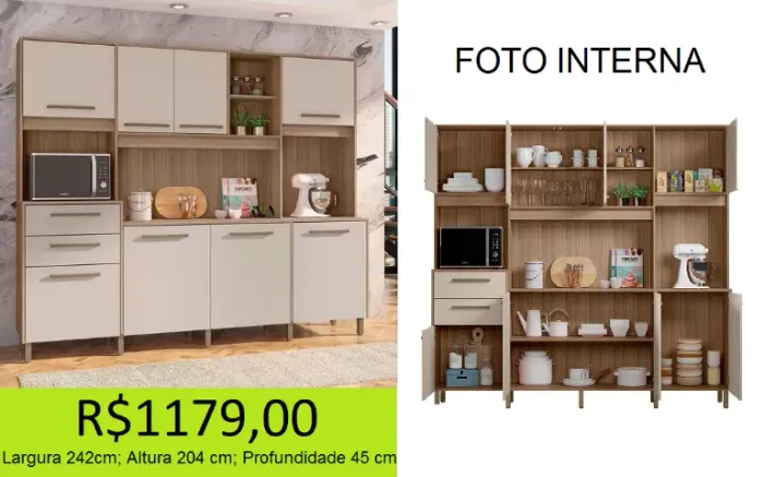 Armario para cozinha - parcelamos em ate 10x s/ juros