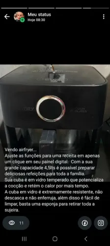 Fritadeira airfryer /motivo viagem