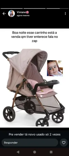 Vendo esse carrinho de bebê usado só 1 vez ele foi 1300