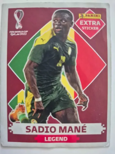 Figurinha Legend Sadio Mané Bordô Copa 2022