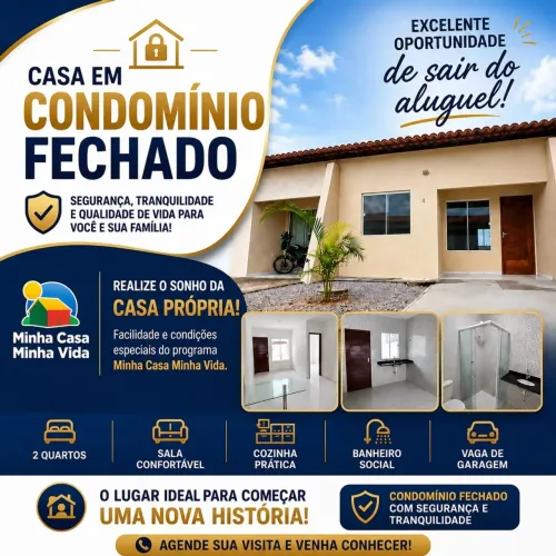 VENDE-SE CASA COM EXCELENTE LOCALIZAÇÃO NO BAIRRO SANTA TERESA EM PARNAMIRIM-RN