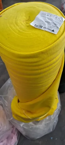 Tecido Moletom Felpado Amarelo