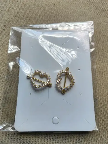 Piercing dourado/prata