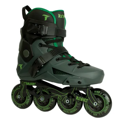 Patins Traxart Revolt verde 43/44 abec9 - na caixa