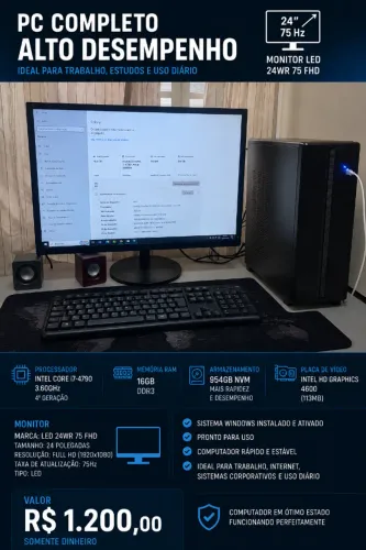 PC Intel Core i7 | 16GB RAM | NVM 960GB