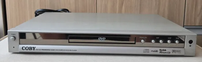 DVD Player Coby DVD-223 Progressive Scan MP3 CD Com Controle Remoto Original