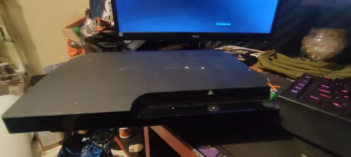 Ps3 slim com defeito sem imagem apenas o console.