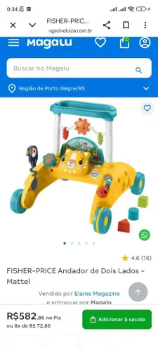 Vendo Andador de bebê