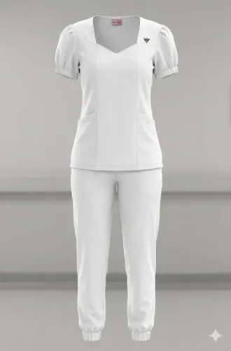 Scrub Branco tamanho M