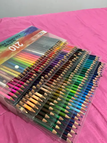 Kit Lápis Aquarela 210 Cores