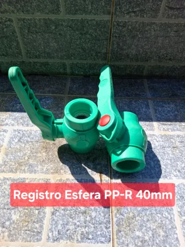 VENDO REGISTRO ESFERA PPR 40mm Só  tenho 2 pçs