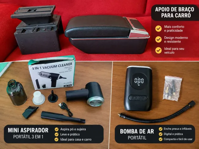 Venda Compressor de ar portátil, Descanso de braço universal.