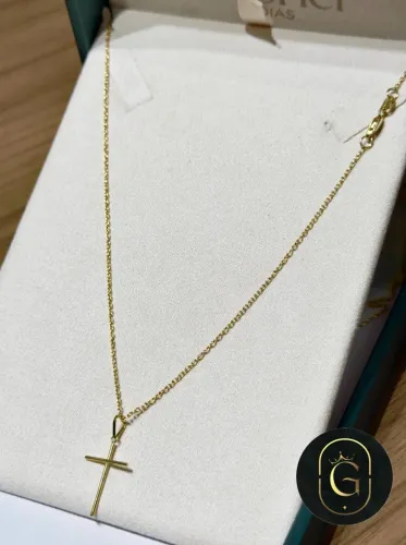 Cordão de ouro Cartier + pingente 3.87g ( LOJA FÍSICA )