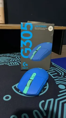 Logitech G305 LIGHTSPEED Azul - Sem Fio - 12.000 DPI - 6 Botões