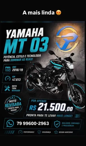 Mt 03 no precinho 