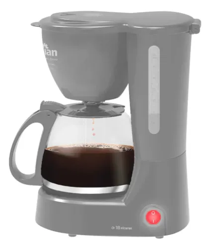 Cafeteira Elétrica De Vidro Café 18 Xicaras 600ml 650w Kian - 127v - SEMINOVA