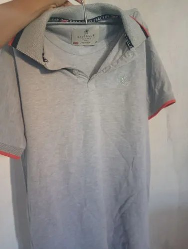 Camisa Polo Cinza Tamanho P Adulto