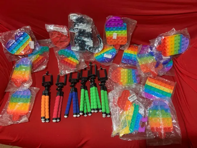 Pop it brinquedo anti stress 19 unidades aleatório porR$50