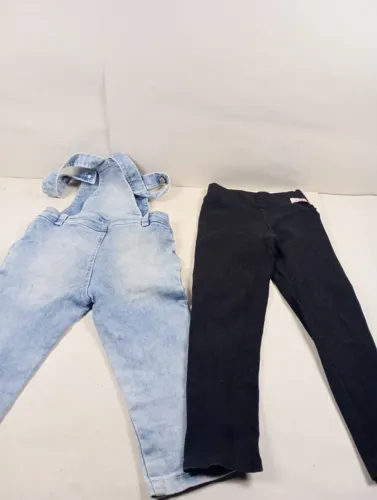 Kit Lote 3 Peças Femininas (Macacão Jeans + Calça Legging + Vestido Tule - P/M)
