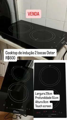 Cooktop indução 2 bocas Oster