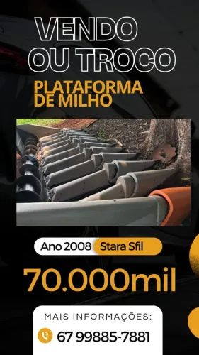 VENDO OU TROCO PLATAFORMA DE MILHO 