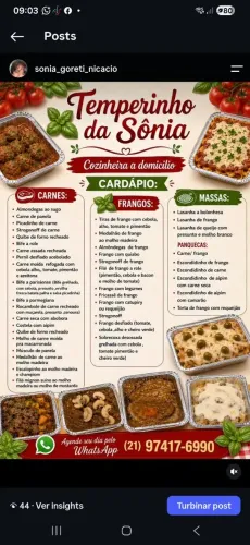 Cozinheira a Domicílio
