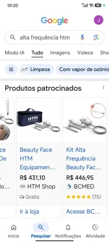 Alta frequência da HTM